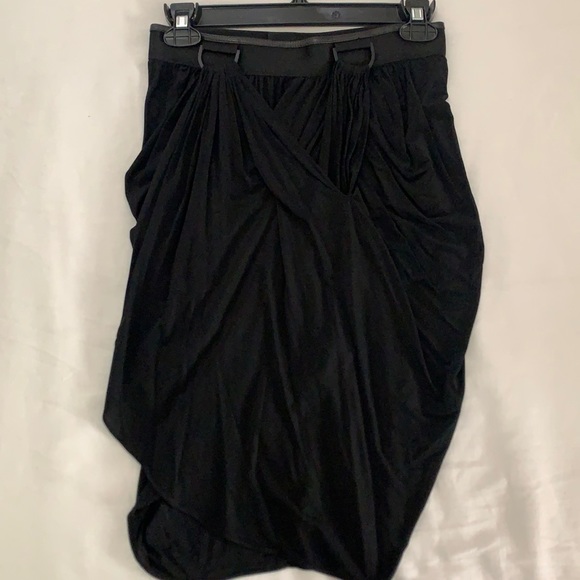 COPY - Alexander Wang black drapey mini skirt sz 4 - Picture 1 of 3